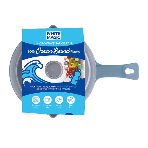 Ocean Microwave Sauce Pan 600ml by White Magic