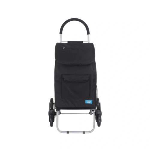Handy Trolley with Climbing Wheels Black by White Magic