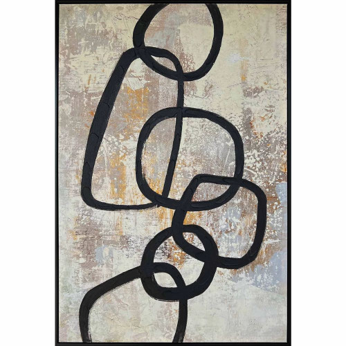 Linked In Black Frame by Linens and More