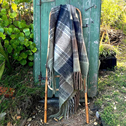 Bliss Wool Mohair Blend Multi Olive/Ink/Walnut/Taupe by Linens and More