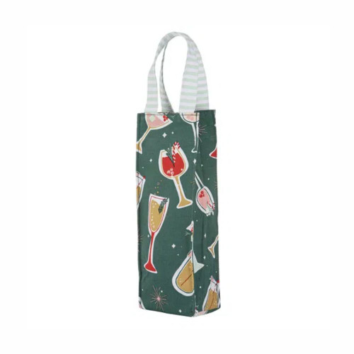 Lets Get Merry Single Wine Bag by Ladelle