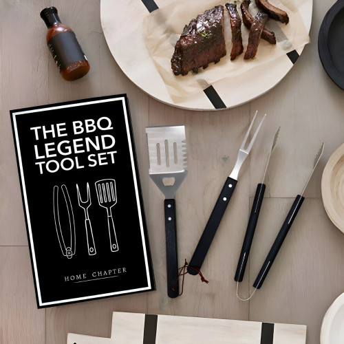 The BBQ Legend Tool Book Box by Home Chapter
