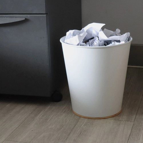 Eco Basics Waste Paper Bin 5L - White