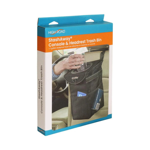 StashAway Console & Headrest Trash Bin by High Road