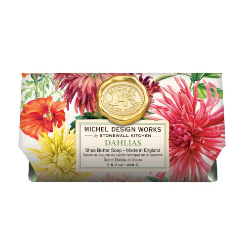 Dahlias Large Soap Bar by Michel Design Works