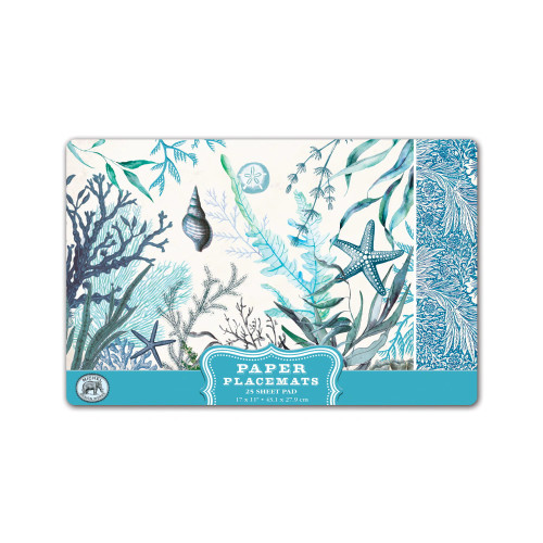 Ocean Tide Paper Placemats by Michel Design Works