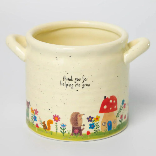 Crock Planter - Thank You Medium by Natural Life