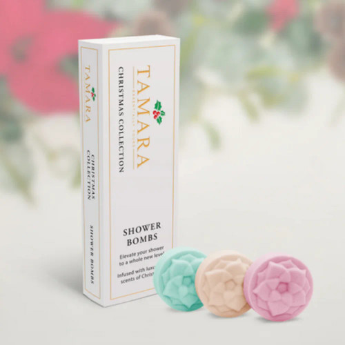 Christmas Collection (Box of 3 Shower Bombs) by Essentially Tamara