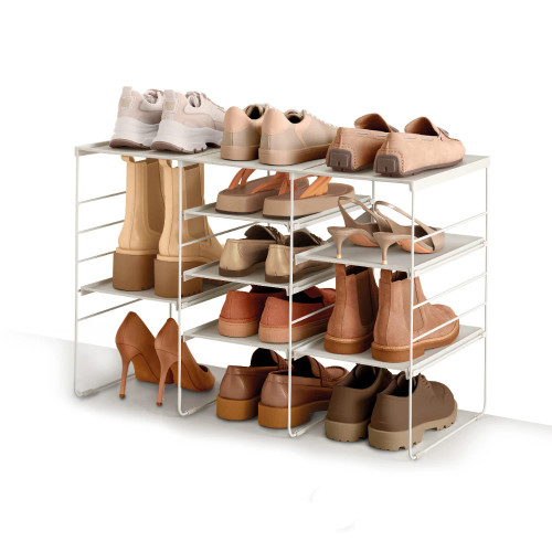 Level Plus Adjustable Shoe Rack Triple by Joseph Joseph