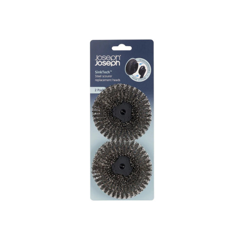 Sinktech Steel Scourer 2Pc Replacement Heads by Joseph Joseph