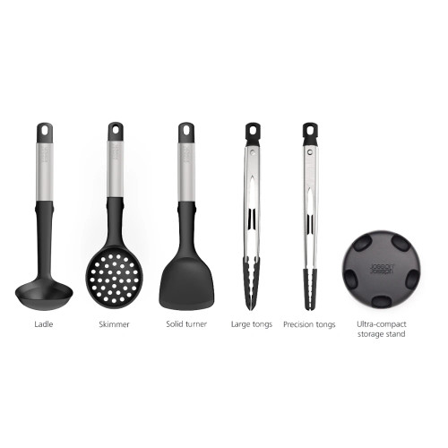 Elevate Fusion 5 Piece Silicone Set with Stand by Joseph Joseph