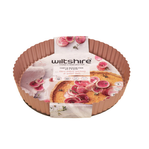 Rose Gold Quiche & Tart Pan by Wiltshire