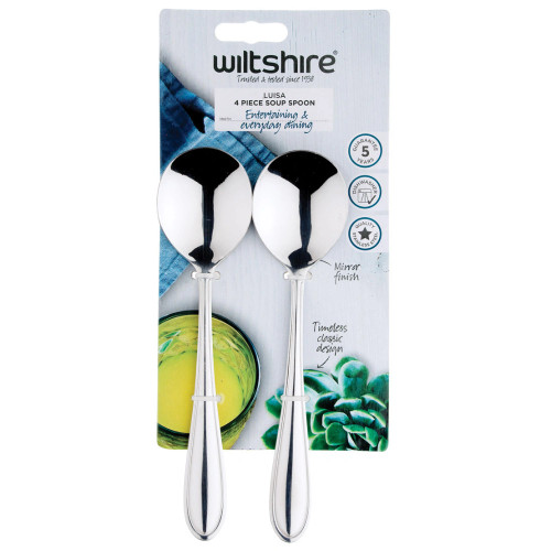 Luisa Soup Spoons 4Pc by Wiltshire