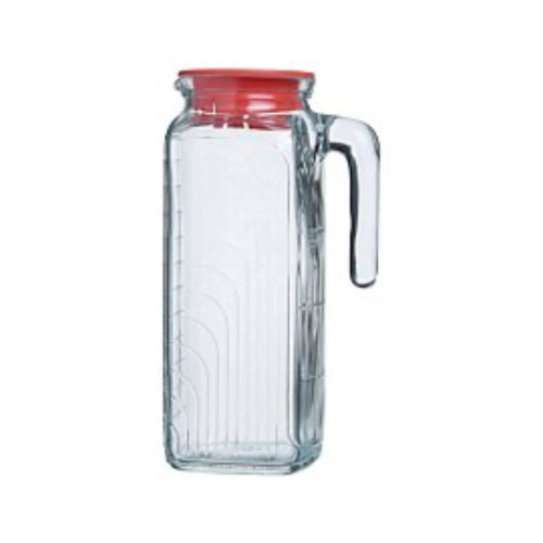 Milka Jug with Lid 1.2L (6 Pk) by Bormioli Rocco