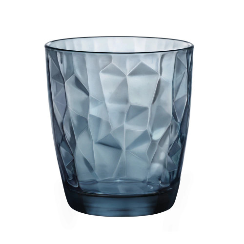 Diamond DOF Tumlber Glass Blue 300ml (6 Pk) by Bormioli Rocco