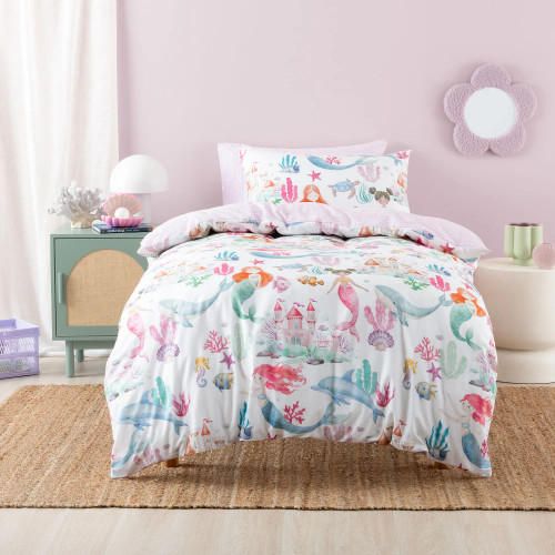 Mermaid Splash Duvet Cover Set by Squiggles