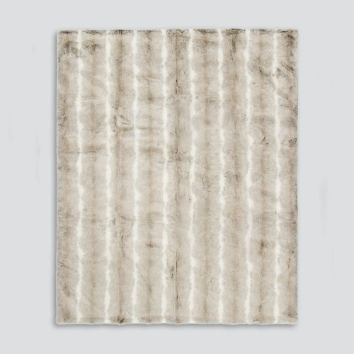 Silver Rabbit Throw by Heirloom