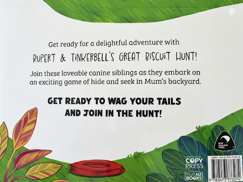 Rupert and Tinkerbell's Great Biscuit Hunt Back Cover
