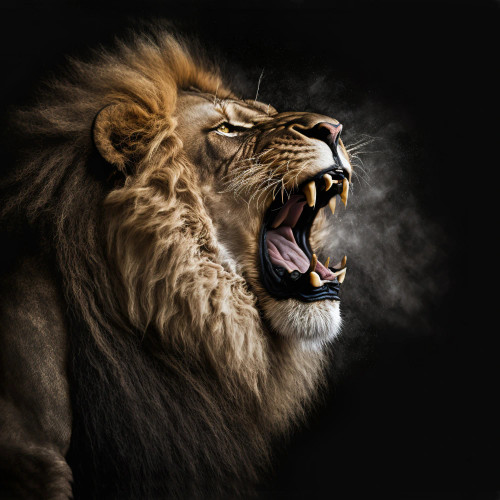 Roaring Lion Fleece Blanket 180x200cm by Marlborough