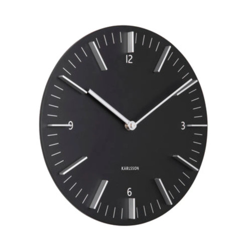 Detailed Clock Black by Karlsson