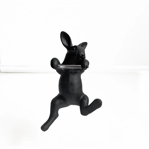 Rabbit Hanging Rim III - Matt Black by Linen & More