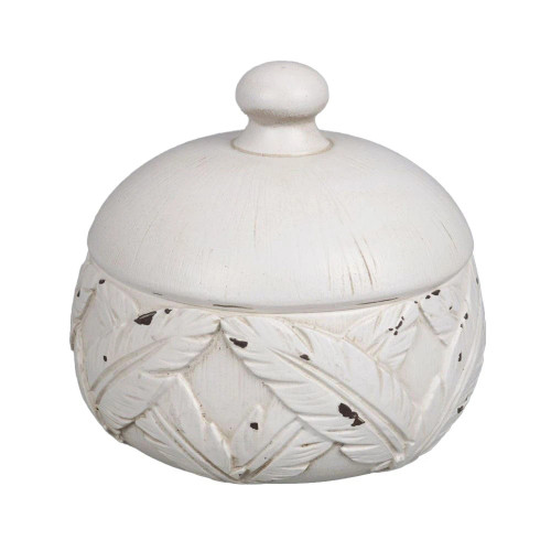 Feather Jewel Box by Linen & More - 9x9x8cm