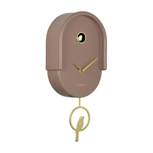 Tweet Clock Mocha Brown by Karlsson