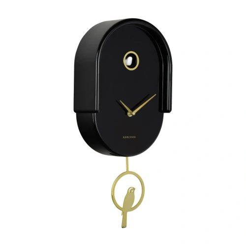 Tweet Clock Black by Karlsson
