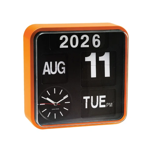 Mini Flip Clock Orange by Karlsson