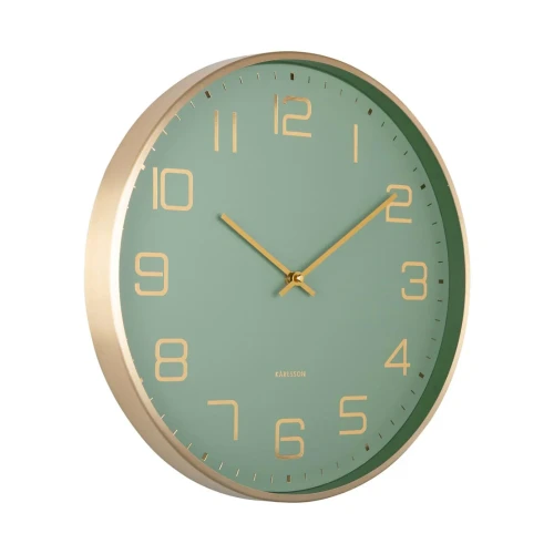Elegance Glow Wall Clock Jungle Green by Karlsson