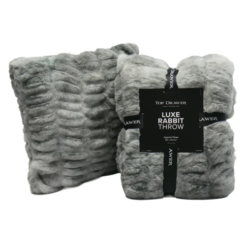 Luxe Rabbit Cushion by Top Drawer