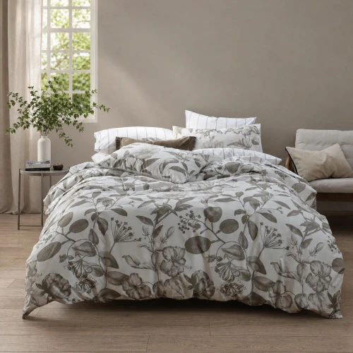 Botanical Natural Duvet Cover Set by MM Linen