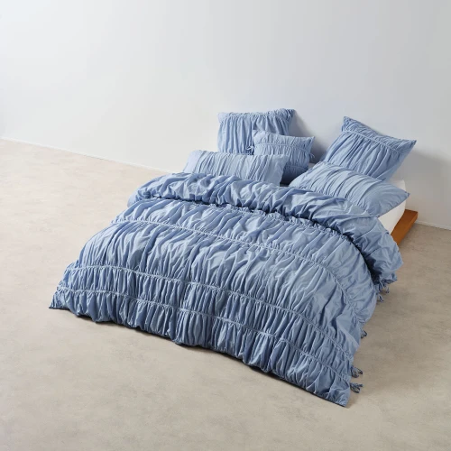 Layla Duvet Cover Set By Linen House - Bluebell
