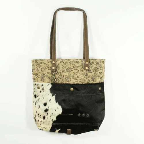 Natasha Hide/Canvas Tote Bag by Backyard