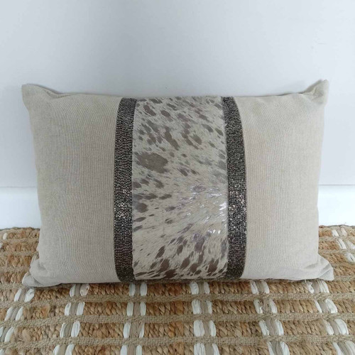 Cushion Hide/Wheat/Silver by Backyard