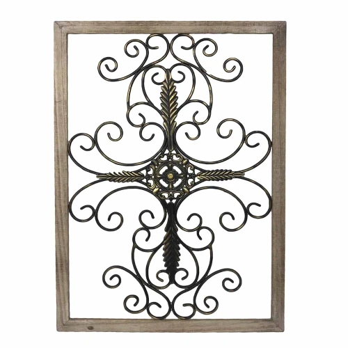 Large Rectangle Scroll Work Wall Panel by Backyard