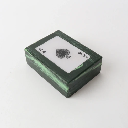 Black Green Single Card Box Resin by Le Forge