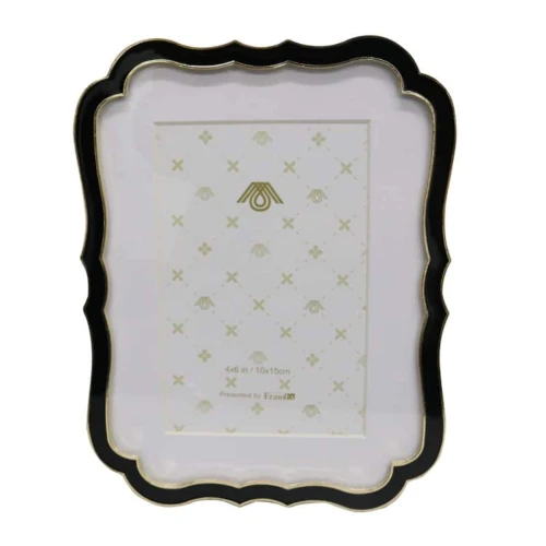 Dellis Gold & Black Picture Frame by Le Forge - 6x4"