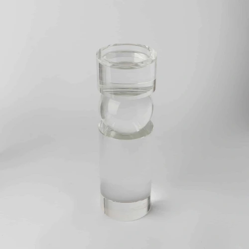 Crystal Clear Dixon Candleholder by Le Forge - 32cm