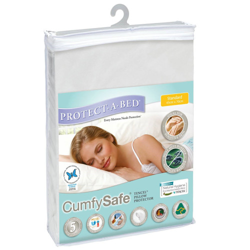 Cumfysafe Tencel Waterproof Standard PIllow Protector by Protect-A-Bed