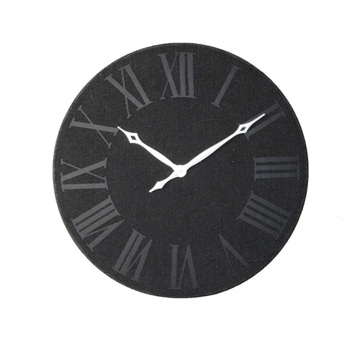 Paco Roman Numeral Black Clock by Le Forge - 80cm