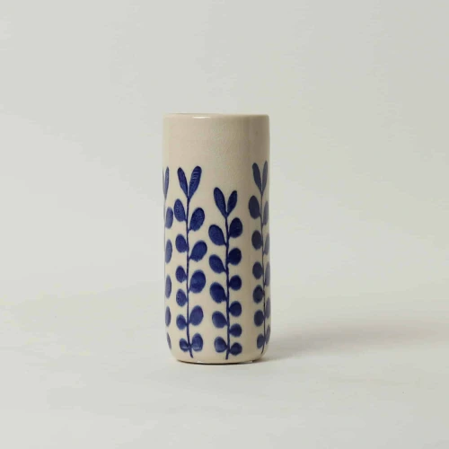 Ceramic Flower Vase by Le Forge - Blue