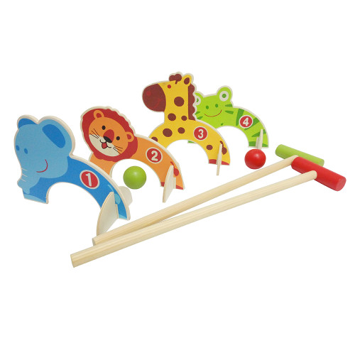 Wooden Animal Croquet Set by easy days