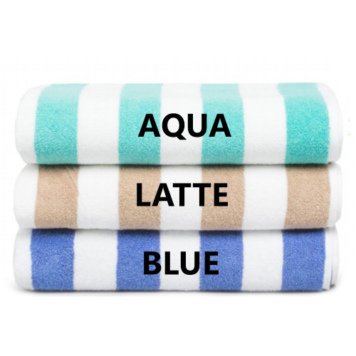 Commercial Stripe Pool Towel