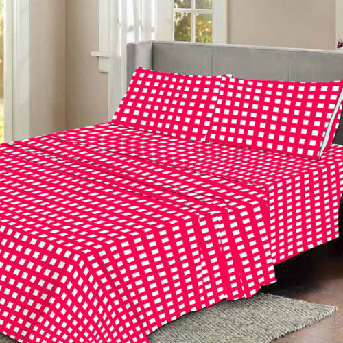 Check Polycotton Sheet Set by Elements
