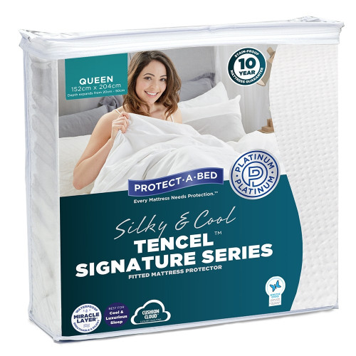 Signature Series Tencel Fitted Waterproof Mattress Protectors by Protect-A-Bed