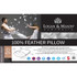100% Feather Standard Pillow by Logan and Mason