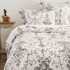 Alaia Grey Duvet Cover by Linens and More
