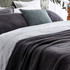 Grande Charcoal Bedspread Set by Seneca