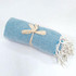 Turquoise Cotton Beach Towel by Backyard